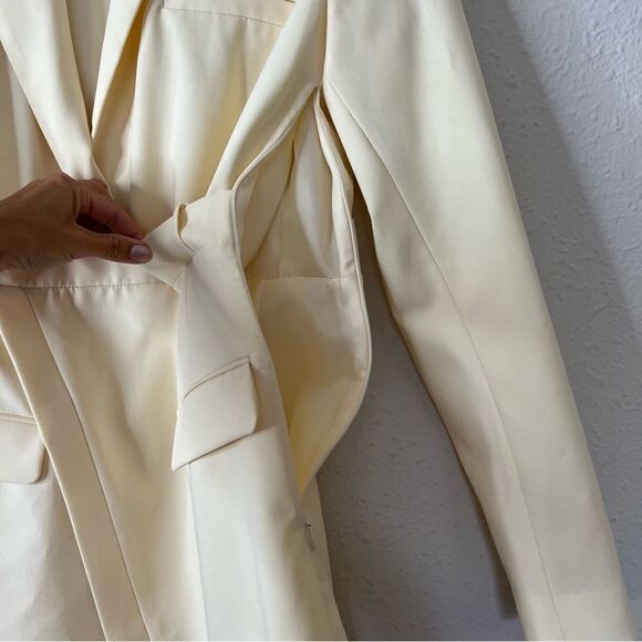 ZARA Butter Yellow Blazer Mini Dress Blogger Favorite Size Small - Picture 14 of 15